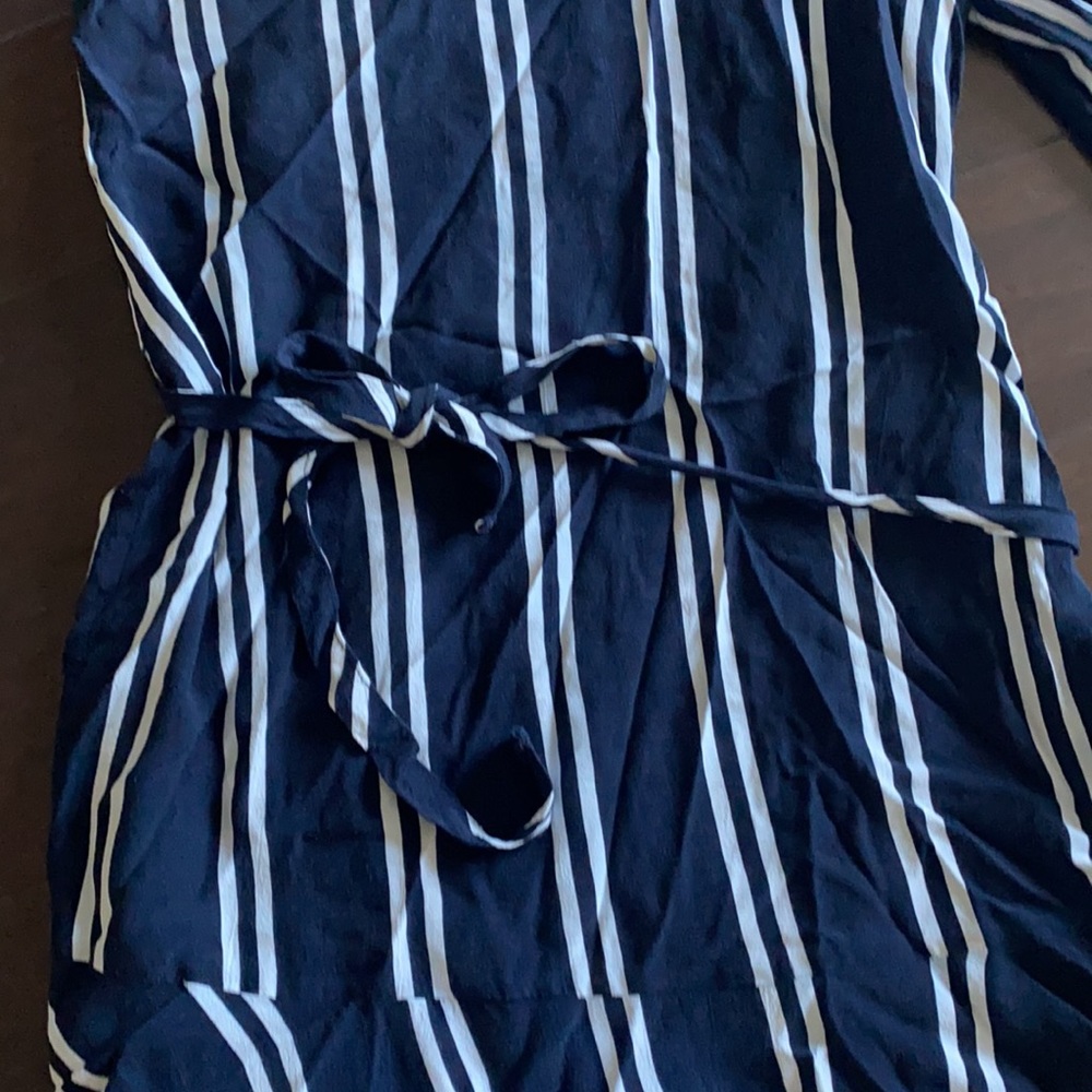 Navy and white stripped dress - Picture 3 of 7